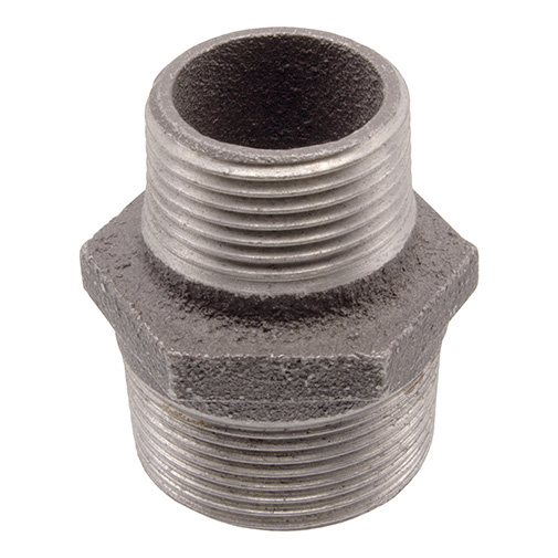 Casquilho duplo redução ferro preto Atusa 1.1/2" x 1.1/4" Casquilho duplo redução ferro preto Atusa 1.1/2" x 1.1/4"