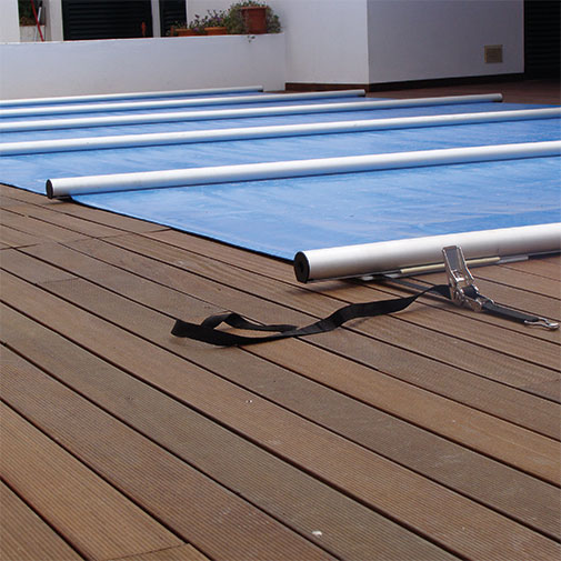 Cobertura segurança ECO 700 g/m2 azul/beje Cobertura segurança ECO 700 g/m2 azul/beje