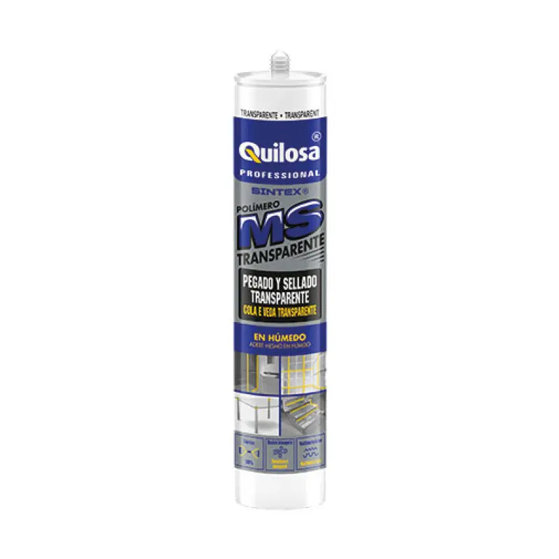 Cola e veda Quilosa Sintex MS 280 ml transparente Cola e veda Quilosa Sintex MS 280 ml transparente