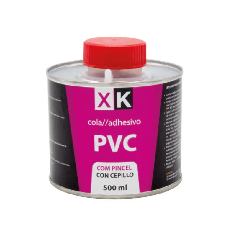 Cola PVC XK 500 ml com pincel Cola PVC XK 500 ml com pincel
