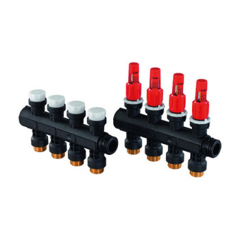Coletor Uponor Vario Plus FM 1 x 3/4" eurokone com caudalímetro Coletor Uponor Vario Plus FM 1 x 3/4" eurokone com caudalímetro