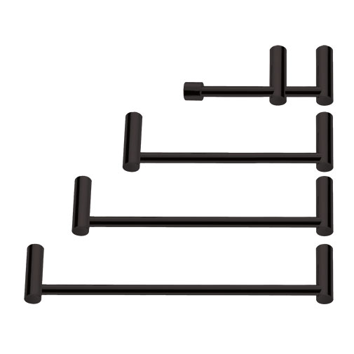 Conjunto toalheiros 4 peças redondas preto Conjunto toalheiros 4 peças redondas preto