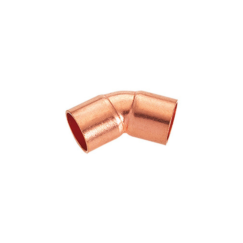 Curva 45º cobre Hecapo 1.3/8" F para refrigeração Curva 45º cobre Hecapo 1.3/8" F para refrigeração