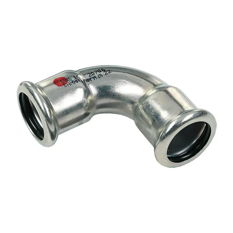 Curva 90º aço carbono press Sanha 76,1 mm FF Curva 90º aço carbono press Sanha 76,1 mm FF
