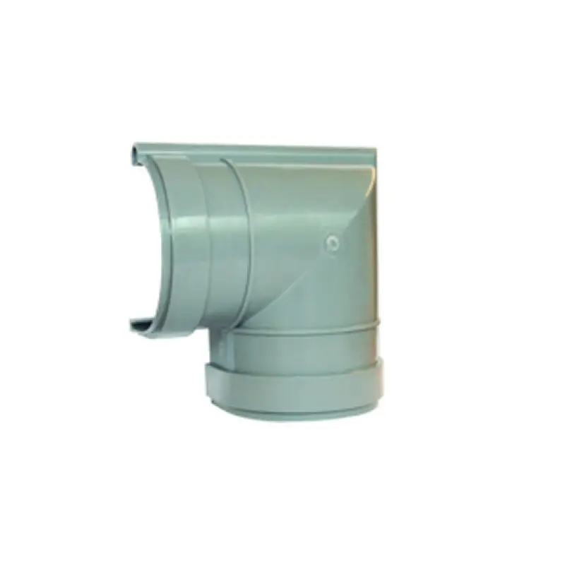 Curva 90º PVC 125 mm cinzenta para caleira Curva 90º PVC 125 mm cinzenta para caleira