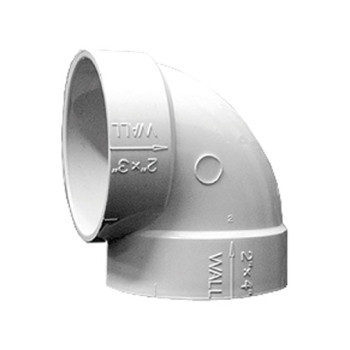 Curva KI 90º 50 mm FF branca Curva KI 90º 50 mm FF branca