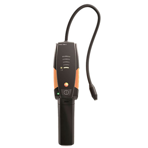 Detetor fugas eletrónico Testo 316-3 para fluidos frigorigéneos Detetor fugas eletrónico Testo 316-3 para fluidos frigorigéneos