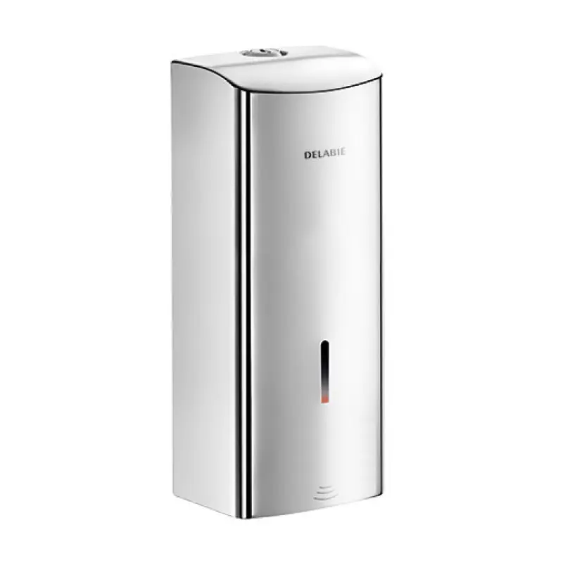 Doseador sabão líquido eletrónico Delabie inox 304 polido satinado