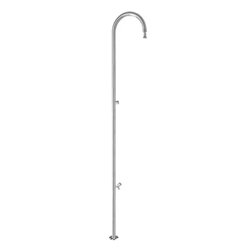 Duche exterior Kripsol DB 101 inox AISI 304 com lava-pés Duche exterior Kripsol DB 101 inox AISI 304 com lava-pés