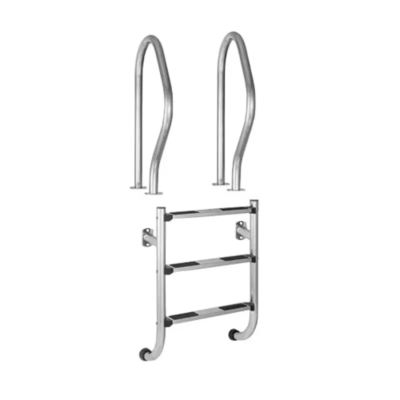 Escada bi-partida Kripsol DPI 3 inox AISI 304 - 3 degraus Escada bi-partida Kripsol DPI 3 inox AISI 304 - 3 degraus