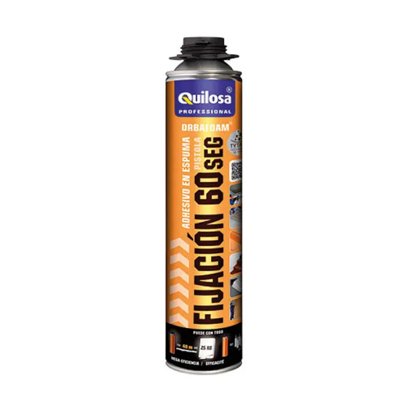 Espuma fixação Quilosa Orbafoam 60 segundos 750 ml para pistola Espuma fixação Quilosa Orbafoam 60 segundos 750 ml para pistola