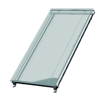 Estrutura aço galvanizado 1 painel solar térmico Wolf Topson para cobertura plana Estrutura aço galvanizado 1 painel solar térmico Wolf Topson para cobertura plana