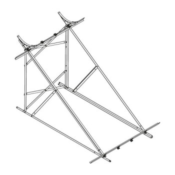 Estrutura aço galvanizado 2 painéis Atlantis CuS 2000 Estrutura aço galvanizado 2 painéis Atlantis CuS 2000