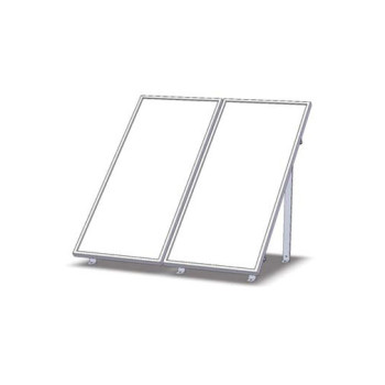 Estrutura alumínio 1 painel Riello CS 25 para cobertura plana Estrutura alumínio 1 painel Riello CS 25 para cobertura plana