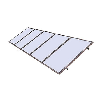 Estrutura alumínio 6 painéis AP 2600 para cobertura inclinada Estrutura alumínio 6 painéis AP 2600 para cobertura inclinada