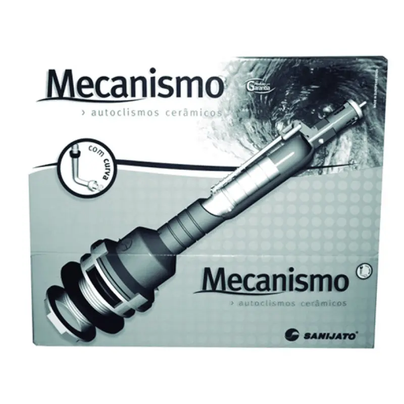 Ferragem com botão cromado com curva para tanque Ferragem com botão cromado com curva para tanque