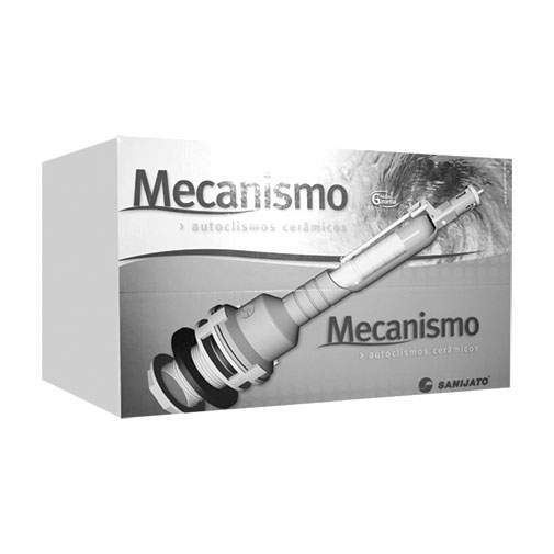Ferragem com botão cromado para tanque compacto Ferragem com botão cromado para tanque compacto