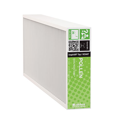Filtro pólen Aldes VMC InspirAIR Top/VEX40T Filtro pólen Aldes VMC InspirAIR Top/VEX40T