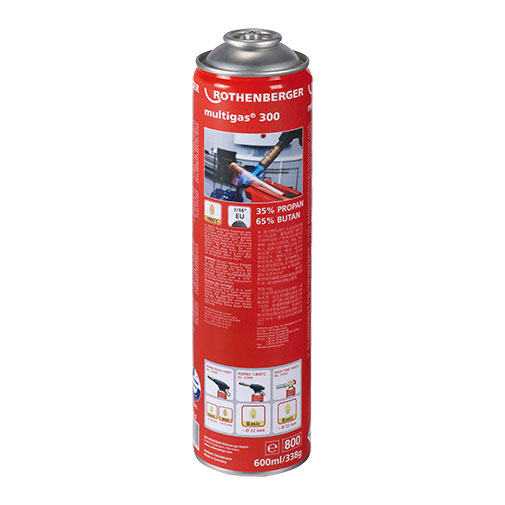 Frasco multigás Rothenberger Multigas 300 600 ml Frasco multigás Rothenberger Multigas 300 600 ml