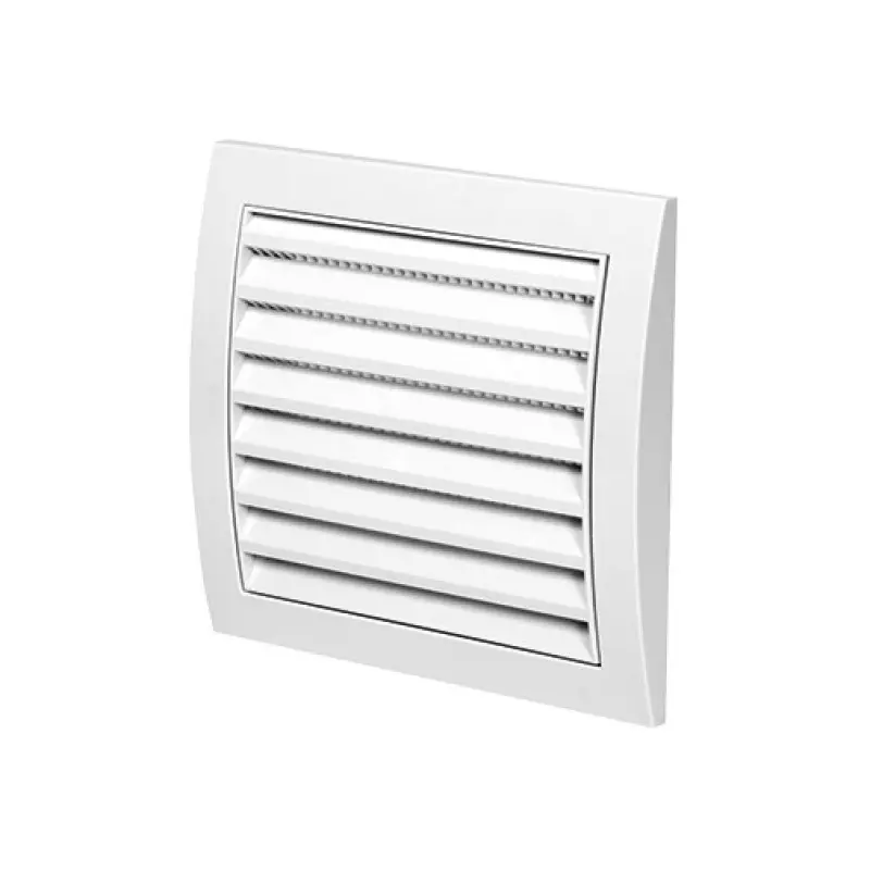 Grelha Design N10 150 x 150 mm branca com inspeção