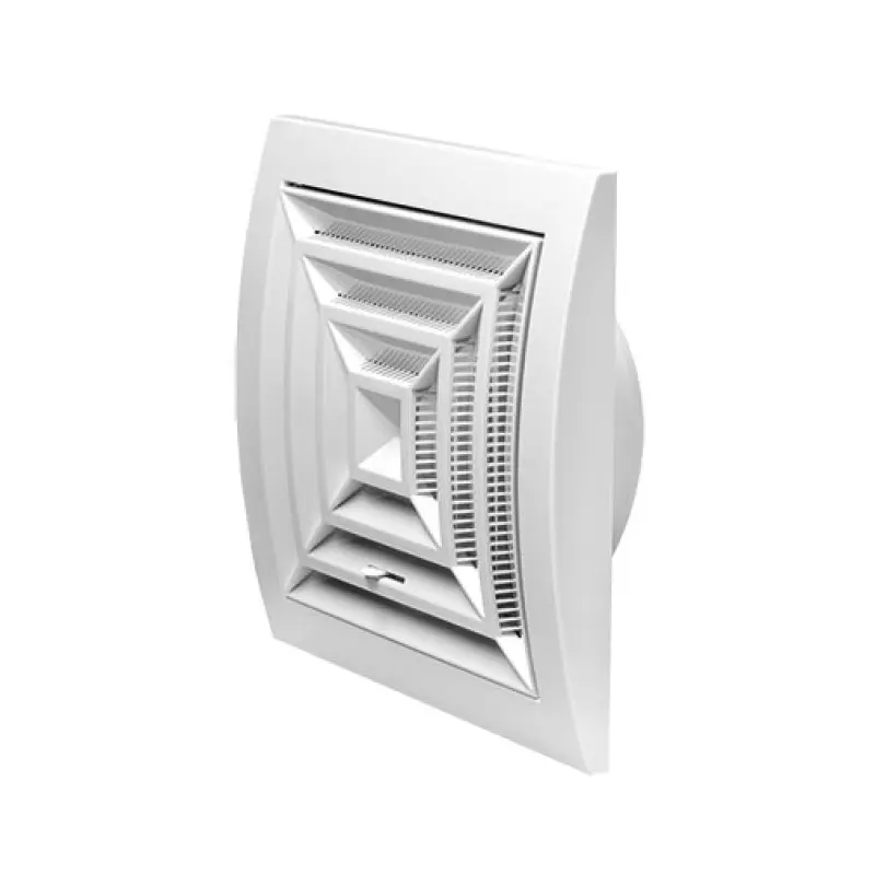 Grelha Design ND12GR 150 x 150 x 125 mm branca com registo