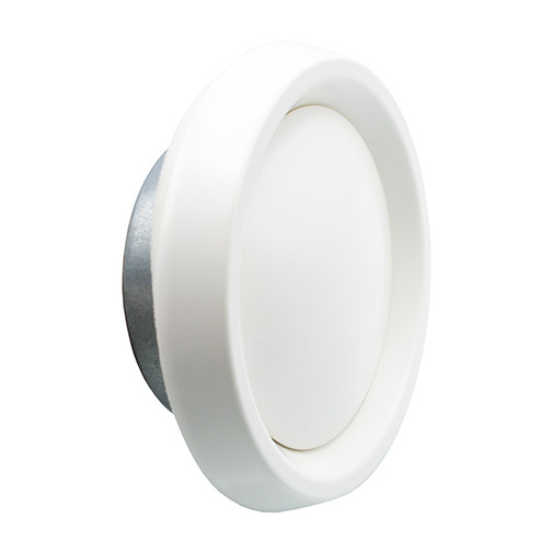 Grelha extração Eco branca 125 mm branca Grelha extração Eco branca 125 mm branca