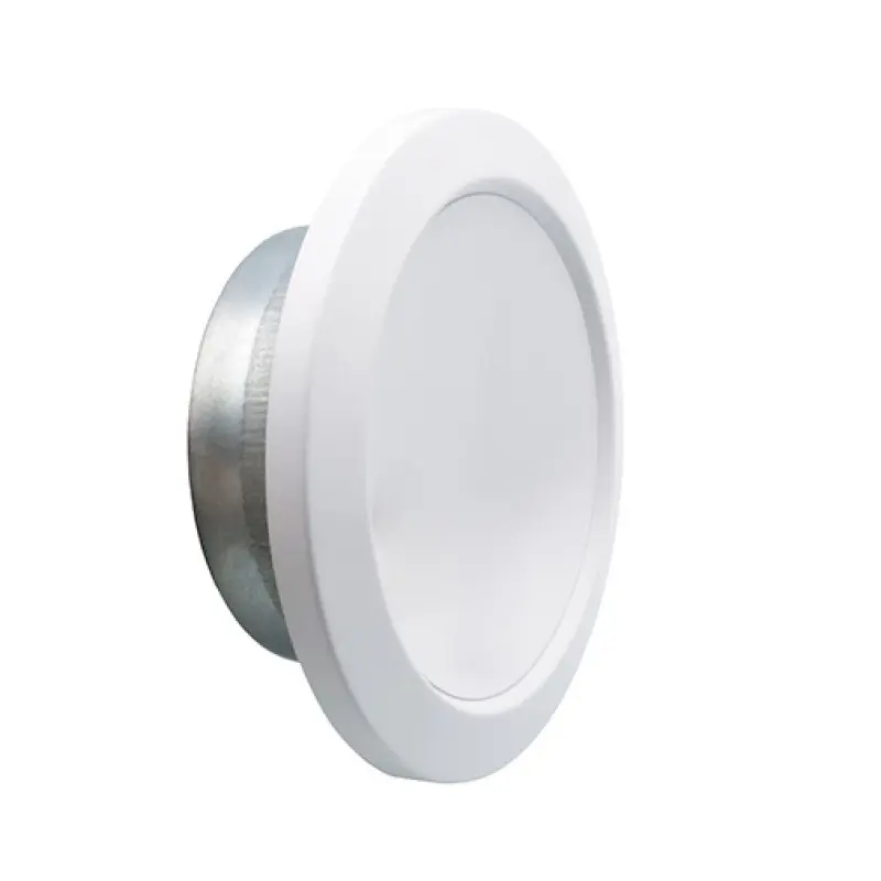 Grelha insuflação Eco 125 mm branca Grelha insuflação Eco 125 mm branca