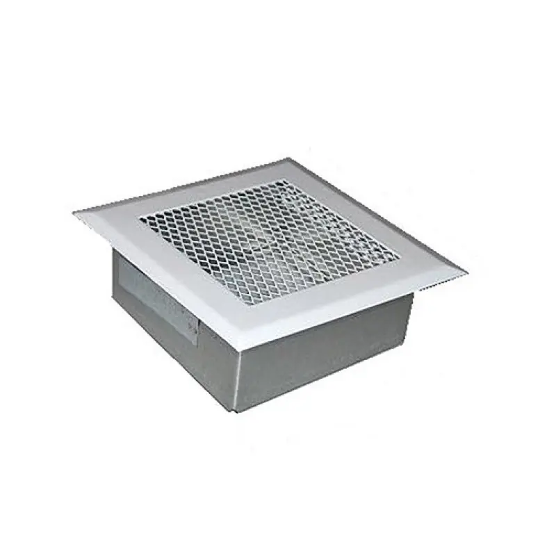 Grelha metálica 150 x 150 mm com aro e filtro Grelha metálica 150 x 150 mm com aro e filtro