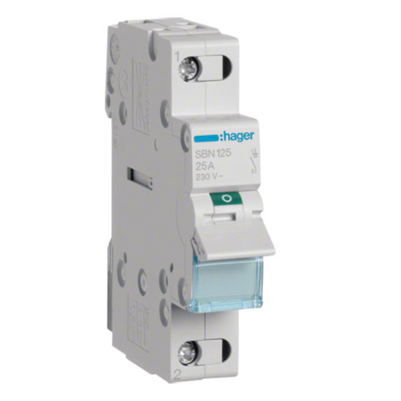 Interruptor Hager SBN240 2P 40 A Interruptor Hager SBN240 2P 40 A