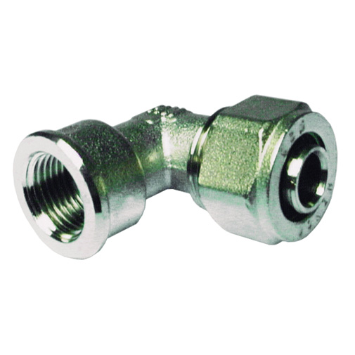 Joelho bicone metálico Henco 16 mm x 1/2" F Joelho bicone metálico Henco 16 mm x 1/2" F