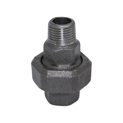 Junção ferro preto Atusa 1/2" MF com sede cónica Junção ferro preto Atusa 1/2" MF com sede cónica
