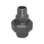 Junção ferro preto Atusa 1/2" MF com sede cónica