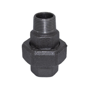 Junção ferro preto Atusa 3/4" MF com sede cónica