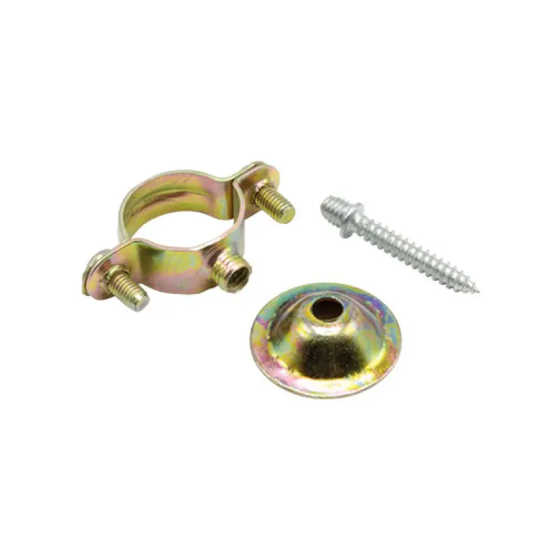 Kit espelho, parafuso M6 x 30 mm e abraçadeira M6 x 22 mm Kit espelho, parafuso M6 x 30 mm e abraçadeira M6 x 22 mm