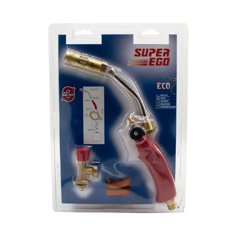 Kit maçarico Super-Ego 22 mm com mangueira Kit maçarico Super-Ego 22 mm com mangueira