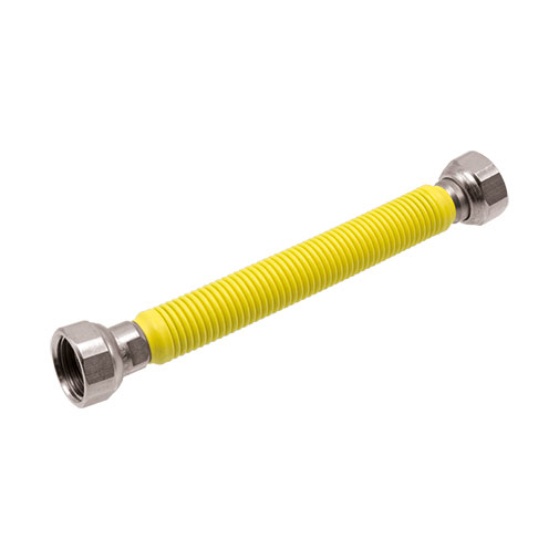 Ligação flexível inox Sosiflex 1/2" MF 300-510 mm amarela