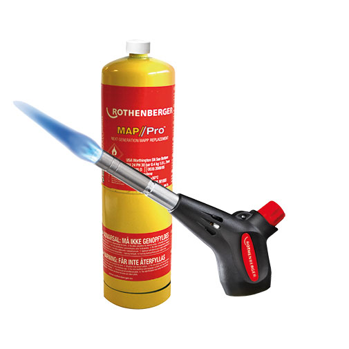 Maçarico Rothenberger Power Fire Compact com isqueiro Maçarico Rothenberger Power Fire Compact com isqueiro