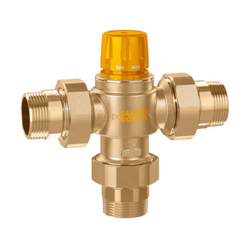 Misturadora termostática Caleffi 1" para instalações solares centralizadas Misturadora termostática Caleffi 1" para instalações solares centralizadas