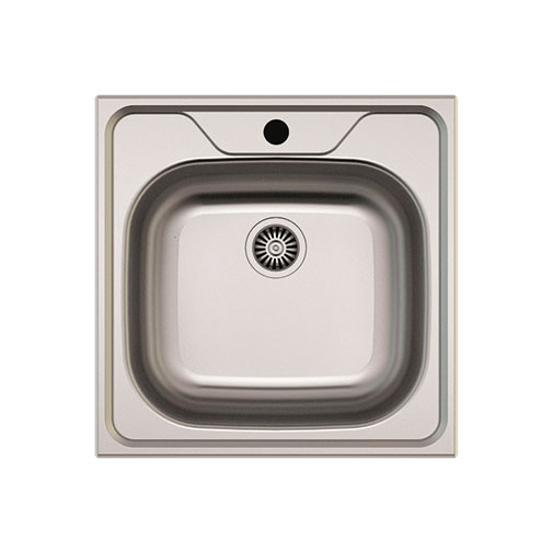 Pia lava-louça quadrada 480 x 480 x 160 mm para bar Pia lava-louça quadrada 480 x 480 x 160 mm para bar