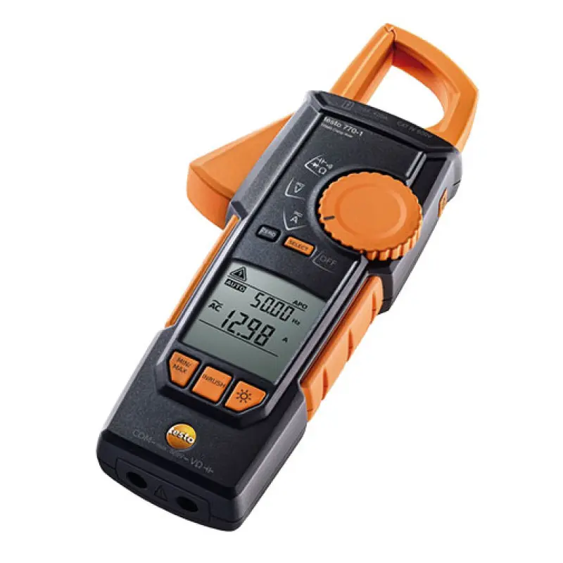 Pinça amperimétrica Testo 770-1 com medição True RMS melhorada Pinça amperimétrica Testo 770-1 com medição True RMS melhorada