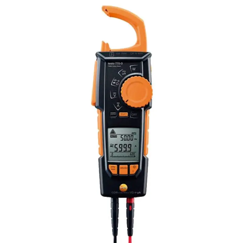 Pinça amperimétrica Testo 770-3 com medição True RMS melhorada Pinça amperimétrica Testo 770-3 com medição True RMS melhorada