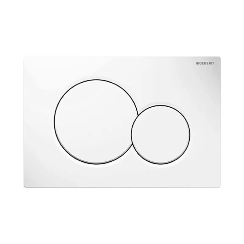 Placa descarga dupla Geberit Sigma01 branca