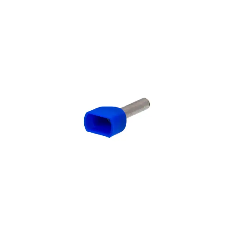 Ponteira dupla isolada 2,5 mm2 azul Ponteira dupla isolada 2,5 mm2 azul