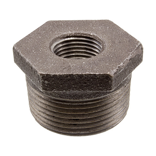 Porca redução ferro preto Atusa 2.1/2" M x 1.1/4" F Porca redução ferro preto Atusa 2.1/2" M x 1.1/4" F