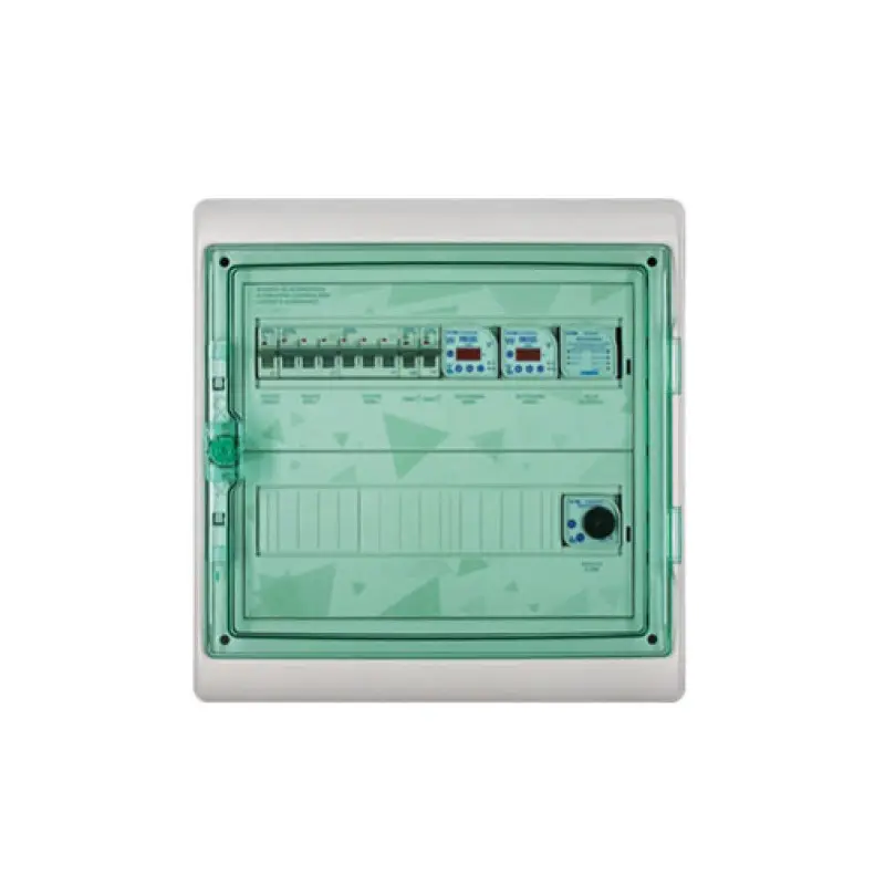 Quadro alternância monofásico 8-12 A com alarme Quadro alternância monofásico 8-12 A com alarme