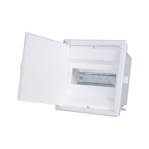 Quadro distibuição TEV 1 fila 8 módulos IP40 embutido Quadro distibuição TEV 1 fila 8 módulos IP40 embutido