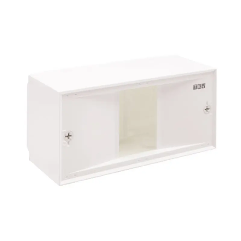 Quadro distibuição TEV 1 fila 8 módulos IP40 saliente Quadro distibuição TEV 1 fila 8 módulos IP40 saliente