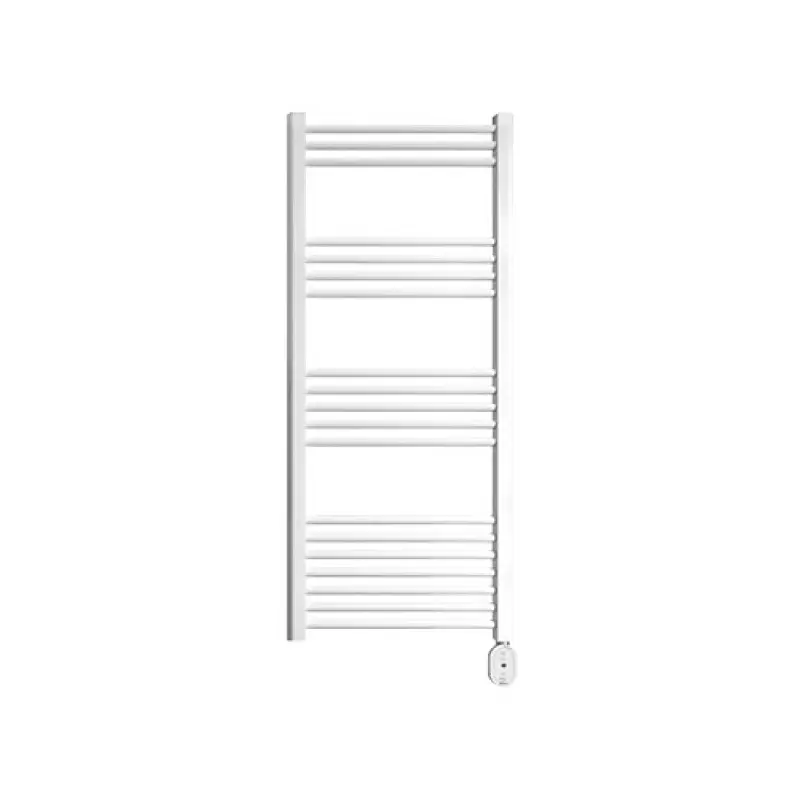 Radiador toalheiro elétrico Rointe Elba digital 500 W 500 x 1200 mm branco
