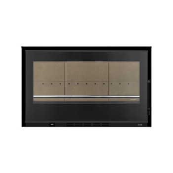 Recuperador calor lenha ar Solzaima Juno Eco 90 preto