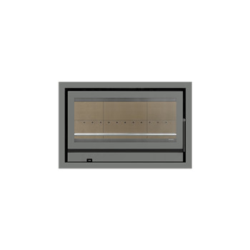 Recuperador calor lenha ar Solzaima Rialto Eco 90 cinza